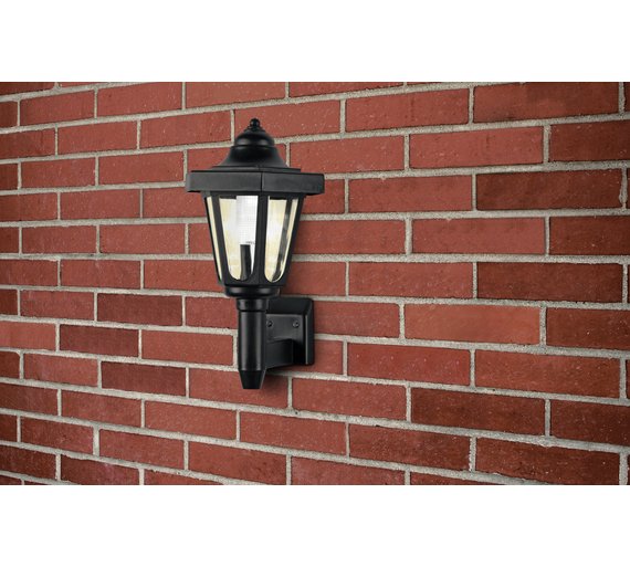 Buy HOME LED Solar Outdoor Wall Light - Black at Argos.co.uk - Your Online Shop for Solar ...